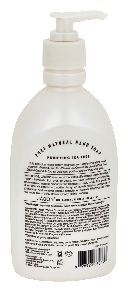 Chá de sabão de mão de cetim - 16 fl. oz. JASON Natural Products - Imagem 2