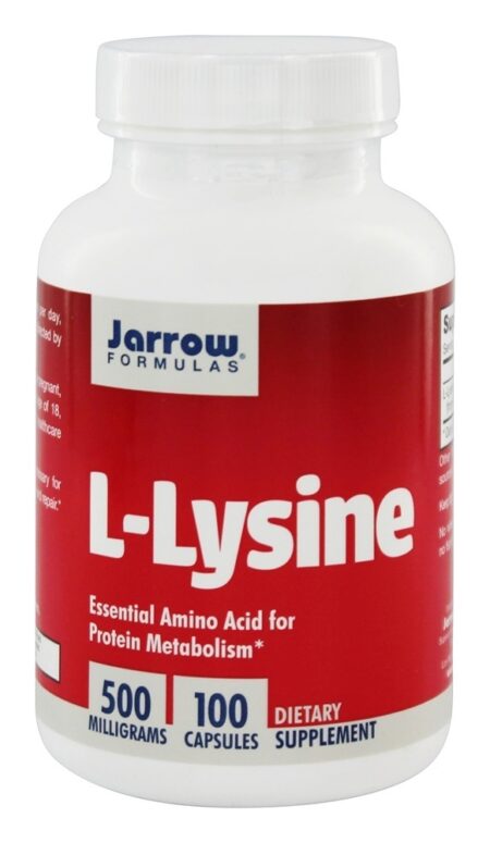 L-Lisina 500 mg. - Cápsulas 100 Jarrow Formulas