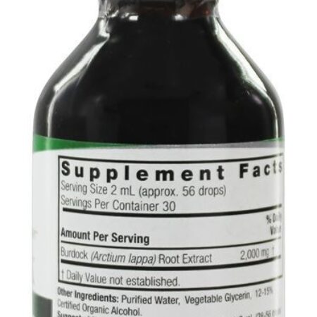 Álcool orgânico de raiz de bardana - 2 fl. oz. Nature's Answer - Imagem 2