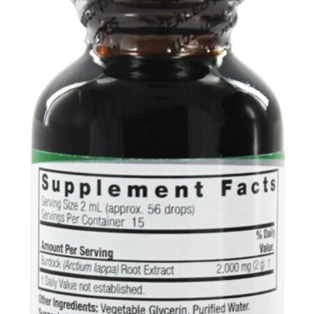 Raiz de bardana sem álcool - 1 fl. oz. Nature's Answer - Imagem 2