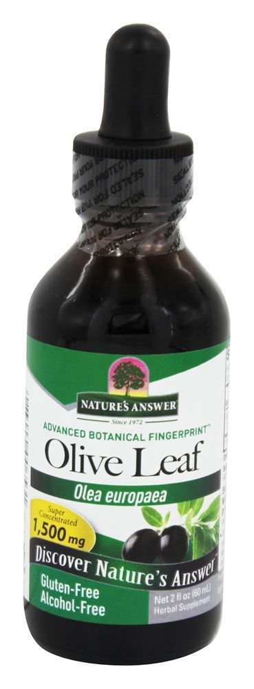 Oleopein Oliva Folha álcool Livre - 2 fl. oz. Nature's Answer