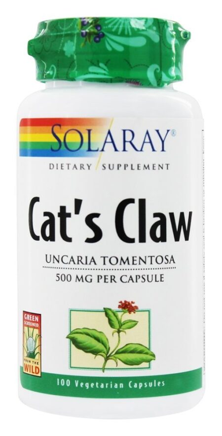 Garra do Gato 500 mg. - Cápsulas 100 Solaray