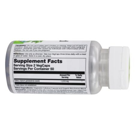 Semente de aipo 505 mg. - Cápsulas 100 Solaray - Imagem 2