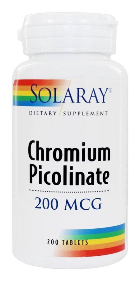 Picolinato de Cromo 200 mcg. - 200 Tablets Solaray