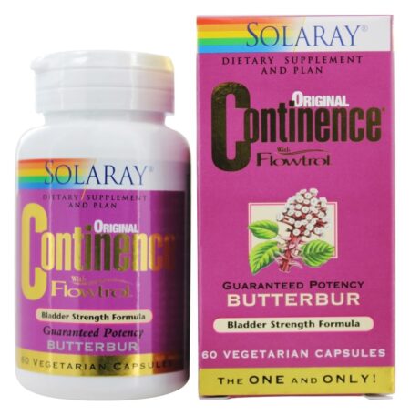 Continência Com Butterbur Potência Garantida Flowtrol - Cápsulas 60 Solaray