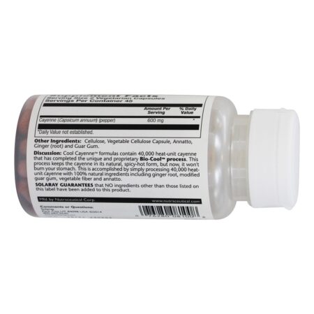 Cool Cayenne - Cápsulas 90 Solaray - Imagem 3