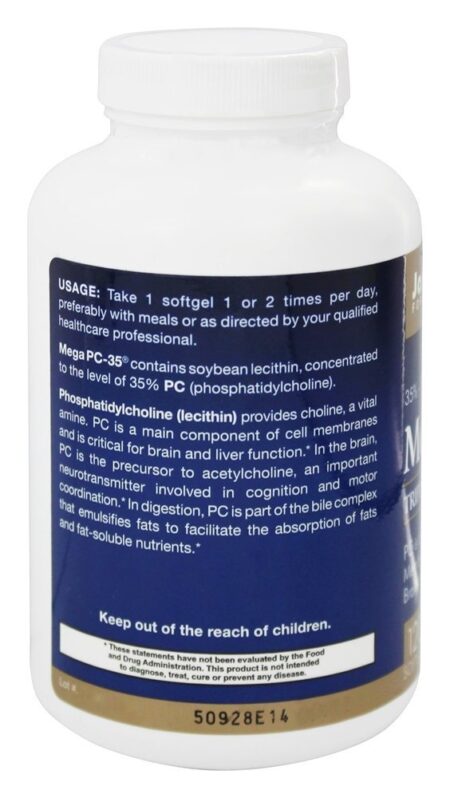 Mega PC-35 (lecitina) - 120 Softgels Jarrow Formulas - Image 3