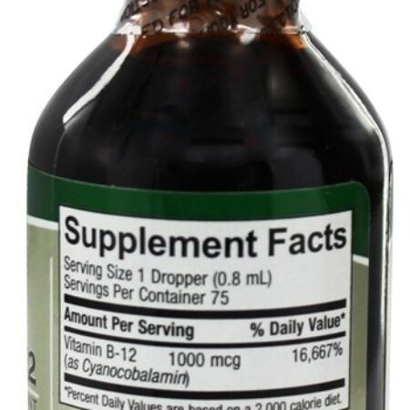 Vitamina B12 Líquida Sabor Natural - 2 fl. oz. Nature's Answer - Imagem 2