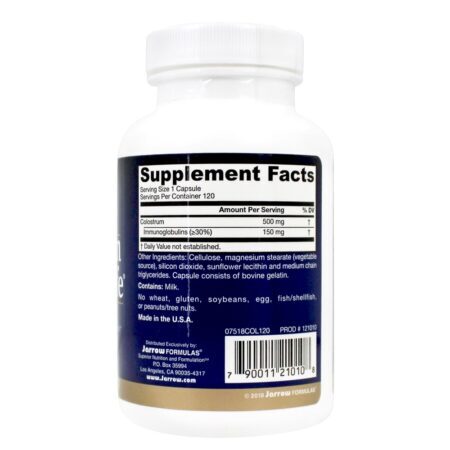 Colostro Primeiro Vida 500 mcg. - Cápsulas 120 Jarrow Formulas - Imagem 2