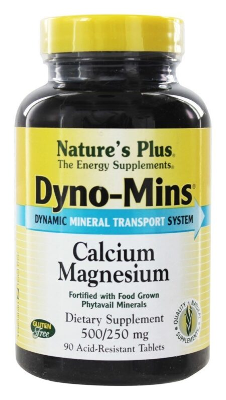 Dyno-Mins Cal / Mag 500 / 250 - 90 Tablets Natures Plus