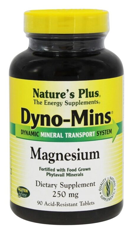 Dyno-Mins Magnésio 250 mg. - 90 Tablets Natures Plus