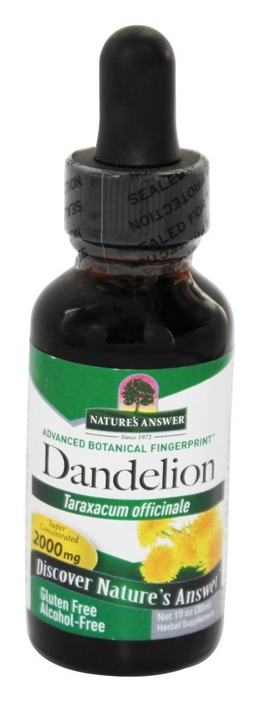 Raiz de dente de leão sem álcool - 1 fl. oz. Nature's Answer