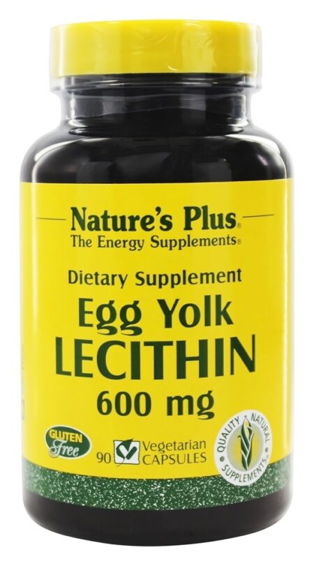 Lecitina de Gema de Ovo 600 mg. - Cápsulas vegetarianas 90 Natures Plus