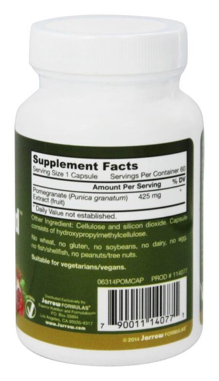 PomGuard 425 mg. - Cápsulas vegetarianas 60 Jarrow Formulas - Image 2