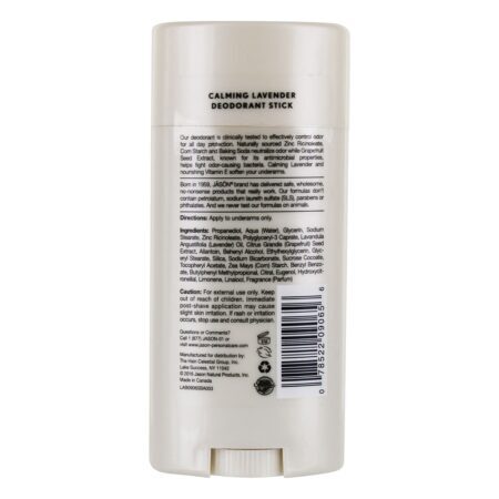 Alfazema de calmante desodorante natural - 2.5 oz. JASON Natural Products - Imagem 2