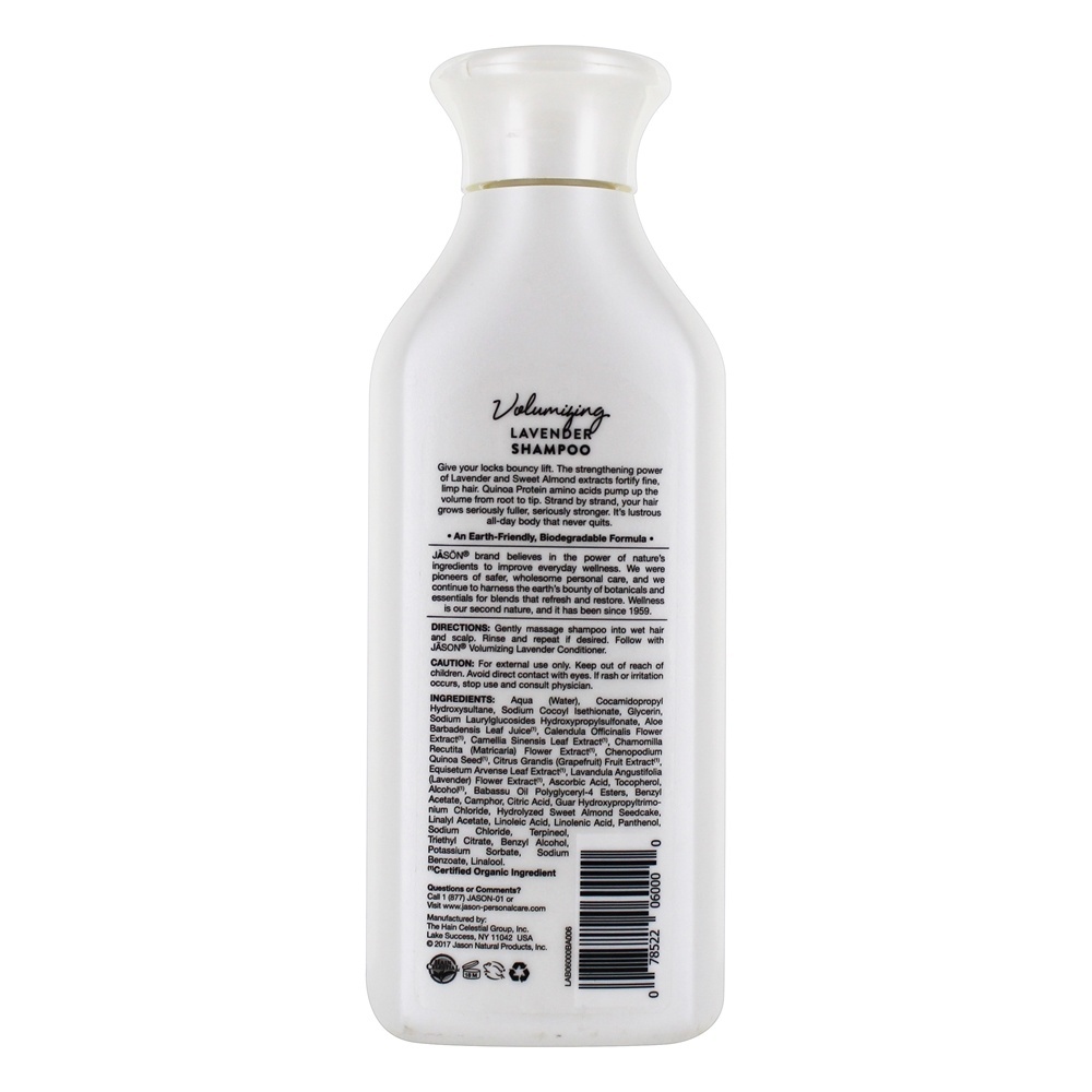 Alfazema natural do champô do Volumizing - 16 fl. oz. JASON Natural Products - Imagem 2