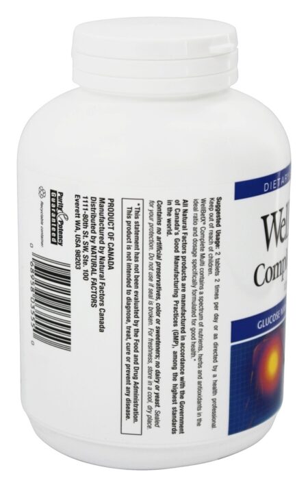 WellBetX Complete Multi - 120 Tablets Natural Factors - Image 4