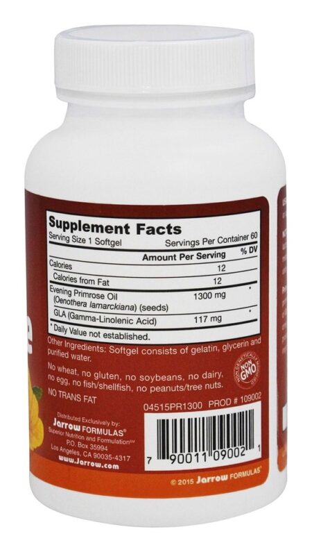 Óleo de Onagra 1300 mg. - 60 Softgels Jarrow Formulas - Image 2