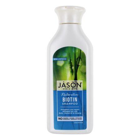 Champô natural de biotina restauradora - 16 fl. oz. JASON Natural Products