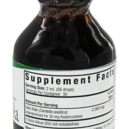 Álcool orgânico da erva de Gotu Kola - 2 fl. oz. Nature's Answer - Imagem 2