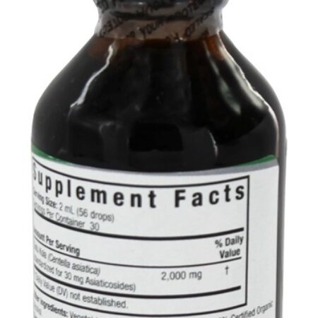 Álcool orgânico da erva de Gotu Kola - 2 fl. oz. Nature's Answer - Imagem 3