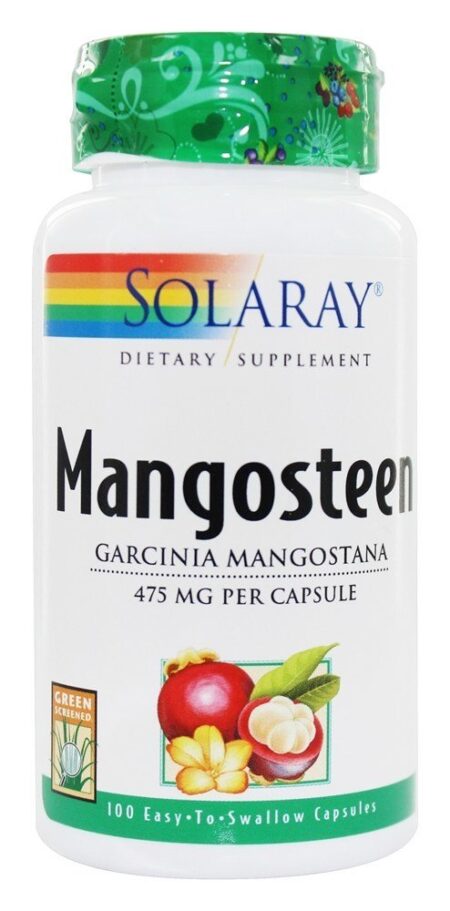 Mangostão 475 mg. - Cápsulas vegetarianas 100 Solaray