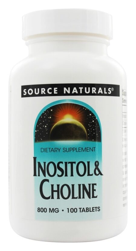 Inositol & Choline 800 mg. - 100 Tablets Source Naturals