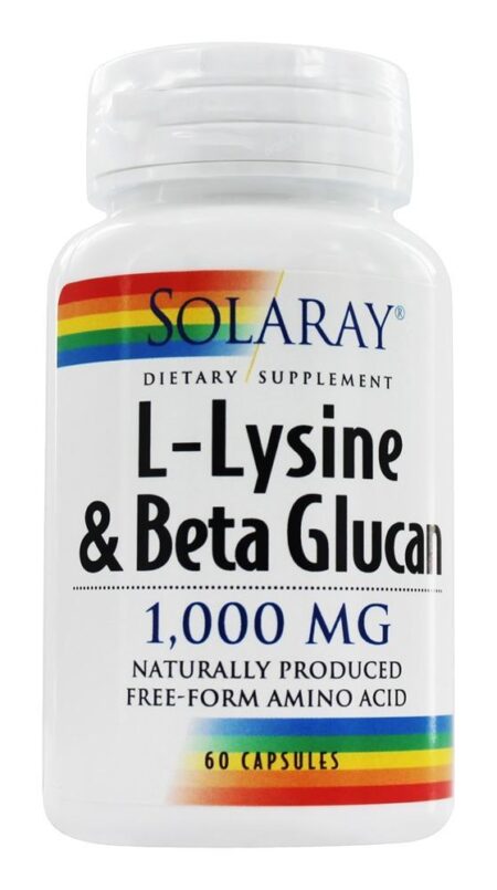 L-Lisina & Beta Glucano 1000 mg. - Cápsulas 60 Solaray