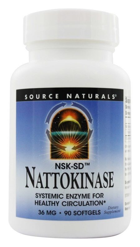 Nattokinase 36 mg. - 90 Softgels Source Naturals