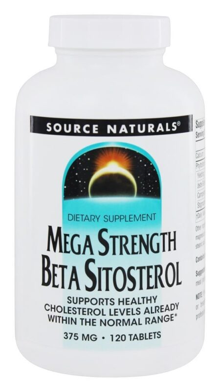 Força Mega Beta Sitosterol 375 mg. - 120 Tablets Source Naturals