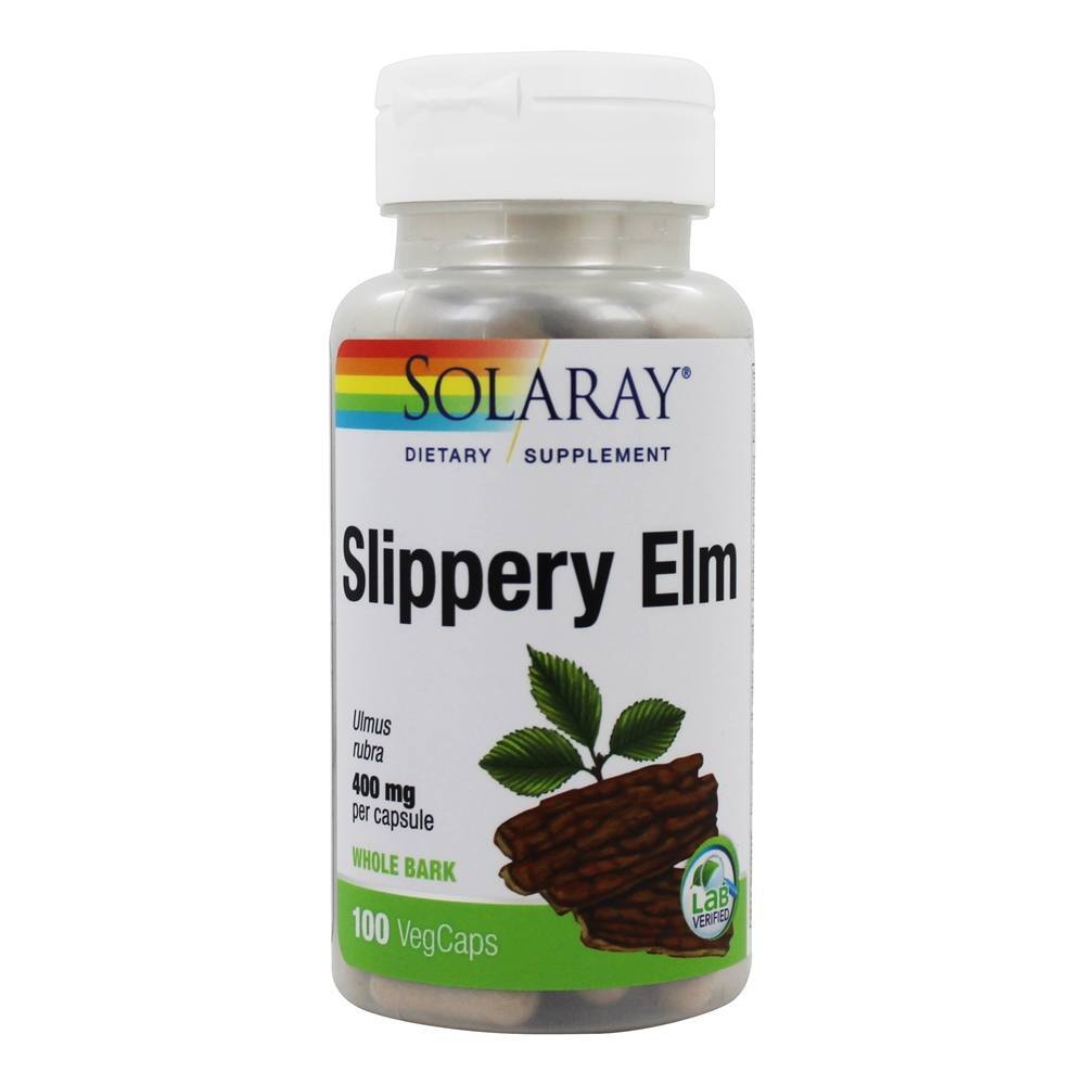 Slippery Elm 400 mg. - 100 Cápsula (s) vegetal (s) Solaray