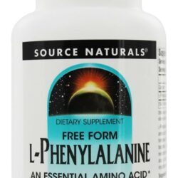 L-Fenilalanina Essencial Livre Forma Amino ácido 500 mg. - 100 Tablets Source Naturals