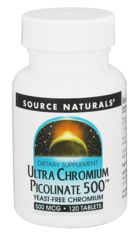 Picolinato Ultra Cromo 500 mcg. - 120 Tablets Source Naturals