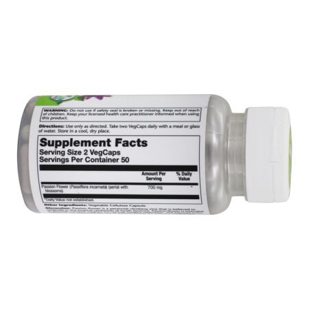 Flor da paixão 350 mg. - Cápsulas 100 Solaray - Imagem 2