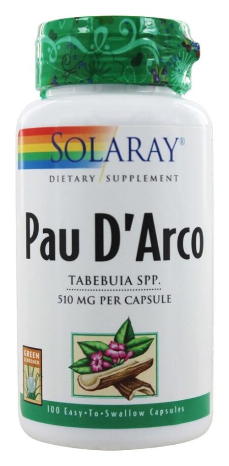 Pau D'Arco Tabebuia Spp. 510 mg. - Cápsulas 100 Solaray