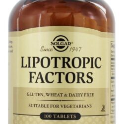 Fatores Lipotrópicos Fórmula Vegetariana - 100 Tablets Solgar