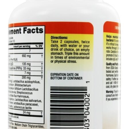 Candida Balance Desintoxicante de Trato GI com Colostro Plus e Probióticos - Cápsulas 120 Symbiotics - Imagem 3