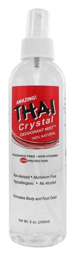 Desodorante de bomba de névoa de cristal tailandesa - 8 fl. oz. Thai Deodorant Stone