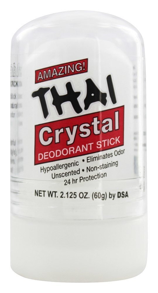 Vara de Push De Desodorante De Cristal Natural Tailandês - 2.125 oz. Thai Deodorant Stone