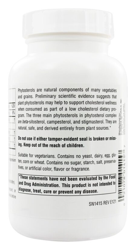 Mega Força Beta Sitosterol 375 mg. - 60 Tablets Source Naturals - Image 3