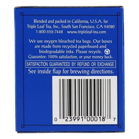Chá Laxante de Ervas - 20 Saquinhos de Chá Triple Leaf Tea - Imagem 5