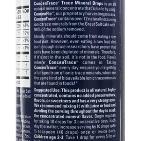 Concentrace Traçar Mineral Gotas - 8 fl. oz. Trace Minerals Research - Imagem 3