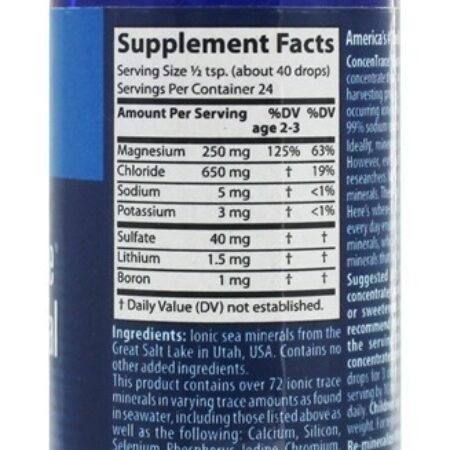 Concentrace Traçar Mineral Gotas - 2 fl. oz. Trace Minerals Research - Imagem 2