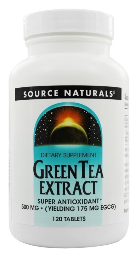 Extrato de Chá Verde 500 mg. - 120 Tablets Source Naturals