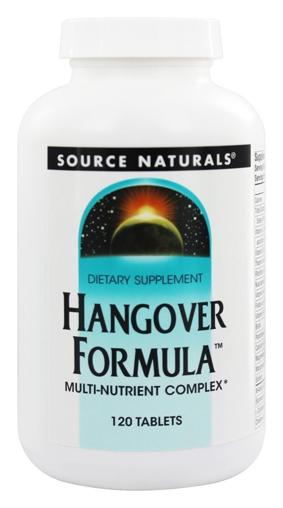 Fórmula Para a Ressaca Complexo Multi-Nutricional - 120 Tablets Source Naturals