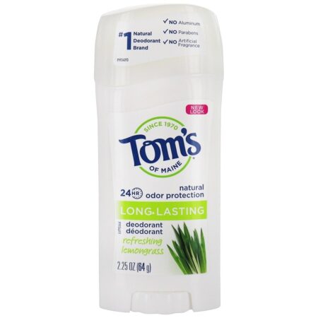 Deodorante natural duradouro refrescante Lemongrass - 2.25 oz. Tom's of Maine