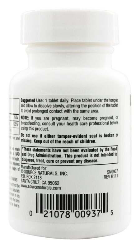 Coenzimado B3 - 60 Tablets Source Naturals - Image 3