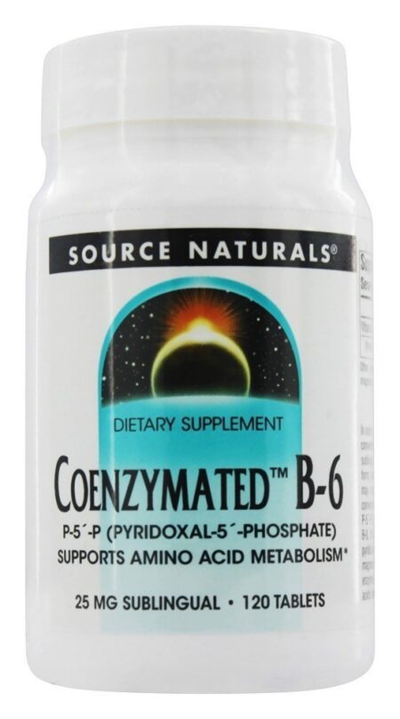 B6 Coenzimada Sublingual 25 mg. - 120 Tablets Source Naturals