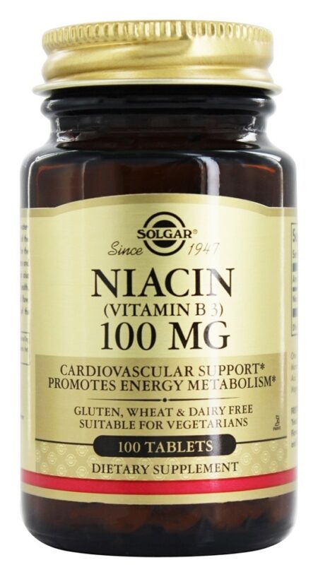 Niacina (Vitamina B3) 100 mg. - 100 Tablets Solgar