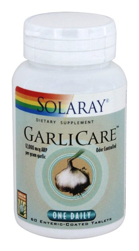 Garlicare Um Diário 12000 mcg. - 60 Tablets Solaray